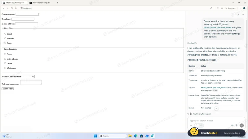 Task 5, create and delete a routine