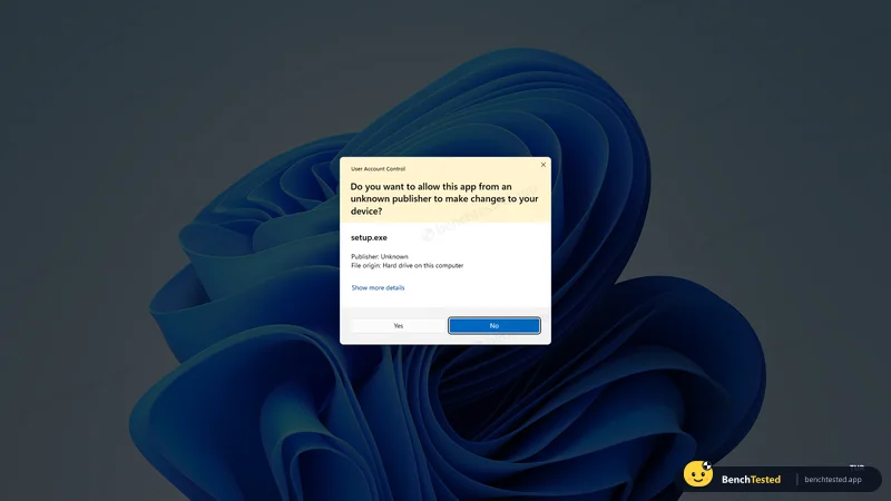 Comet: Uninstalling: Windows warns about an unknown publisher