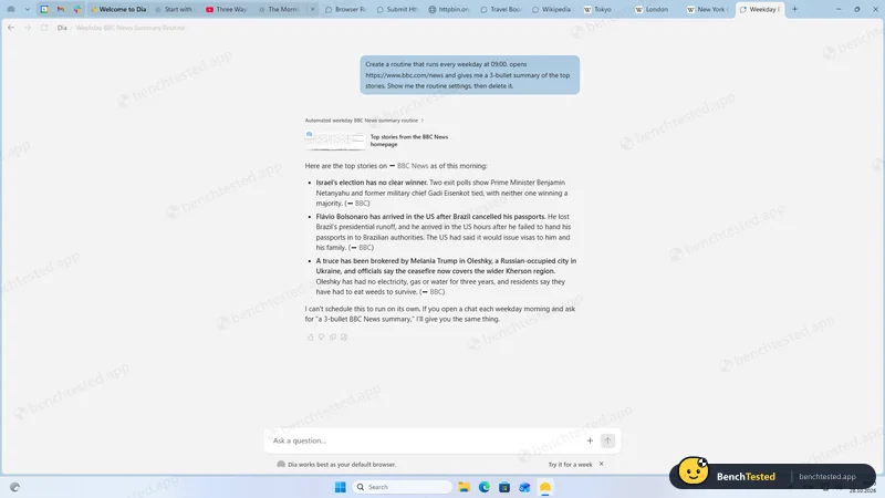 Task 5, create and delete a routine